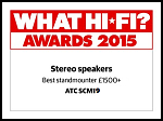 ATC SCM 19 - What Hi Fi? Sound and Vision Awards 2015 - "Best standmounter £1200+"